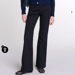 Maje Black Flare & Wide Leg Jeans